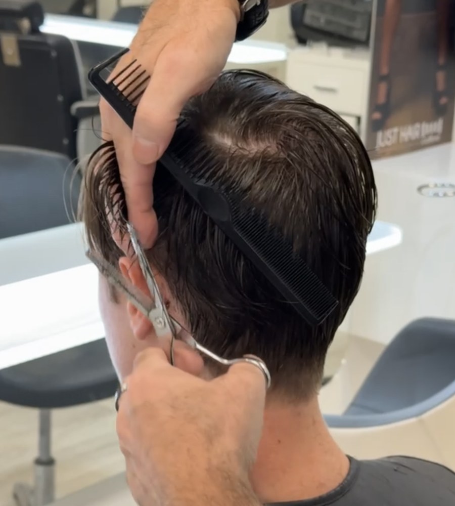 Coupe homme chez Just Hair